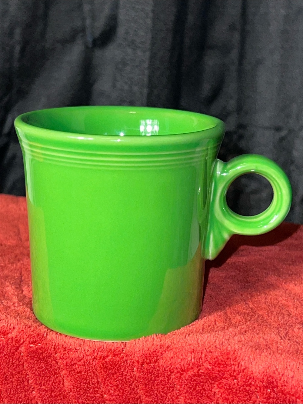 Fiestaware Shamrock Ceramic Mug with Round Loop Handle
